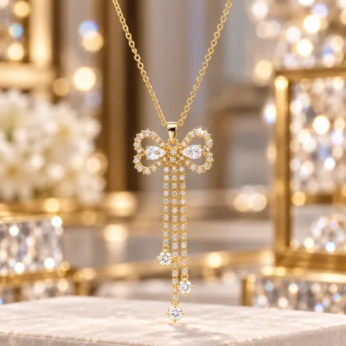 316L grade stainless steel 22k gold coloured Necklace series