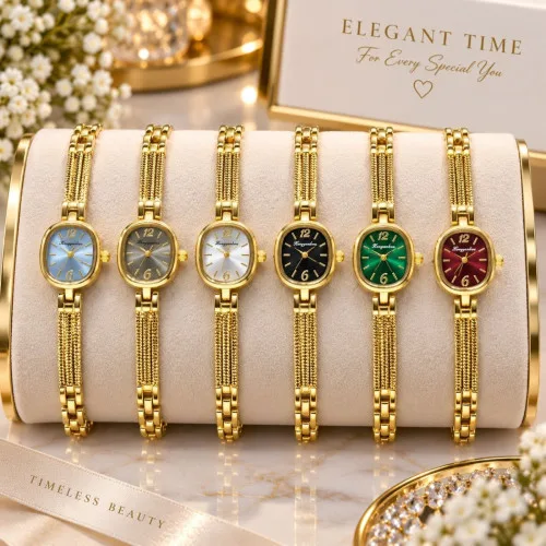 Xingyunkou Vintage Oval Multi-Strand Bracelet Watch