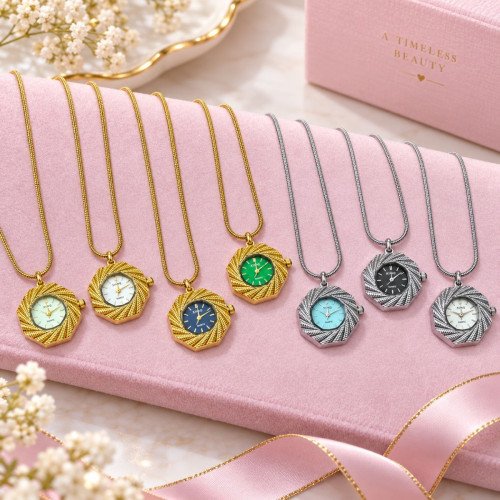 Zido SS Long Necklace Watch Original Brand & China Fittings Luxury Waterproof  Dial design no 2