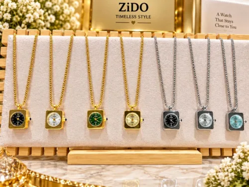 Zido SS Long Necklace Watch  Original Brand & China Fittings Luxury Waterproof  Dial design no 10