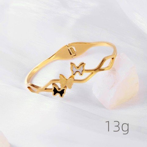 28022Titanium Steel bracelets for women-11