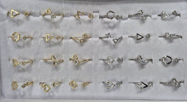 Alloy Adjustable Ring 24Pcs- #17