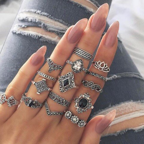 15 Piece Silver Ring Set-RGS_F2