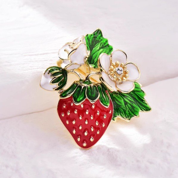 Fruits Strawberry Brooch #63