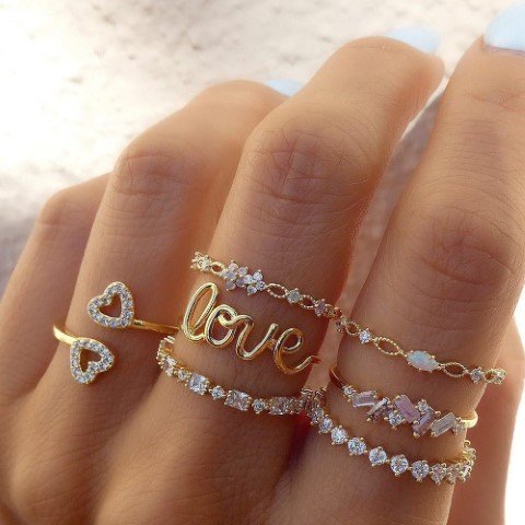 7 Piece Love Ring Set-RGS_F01