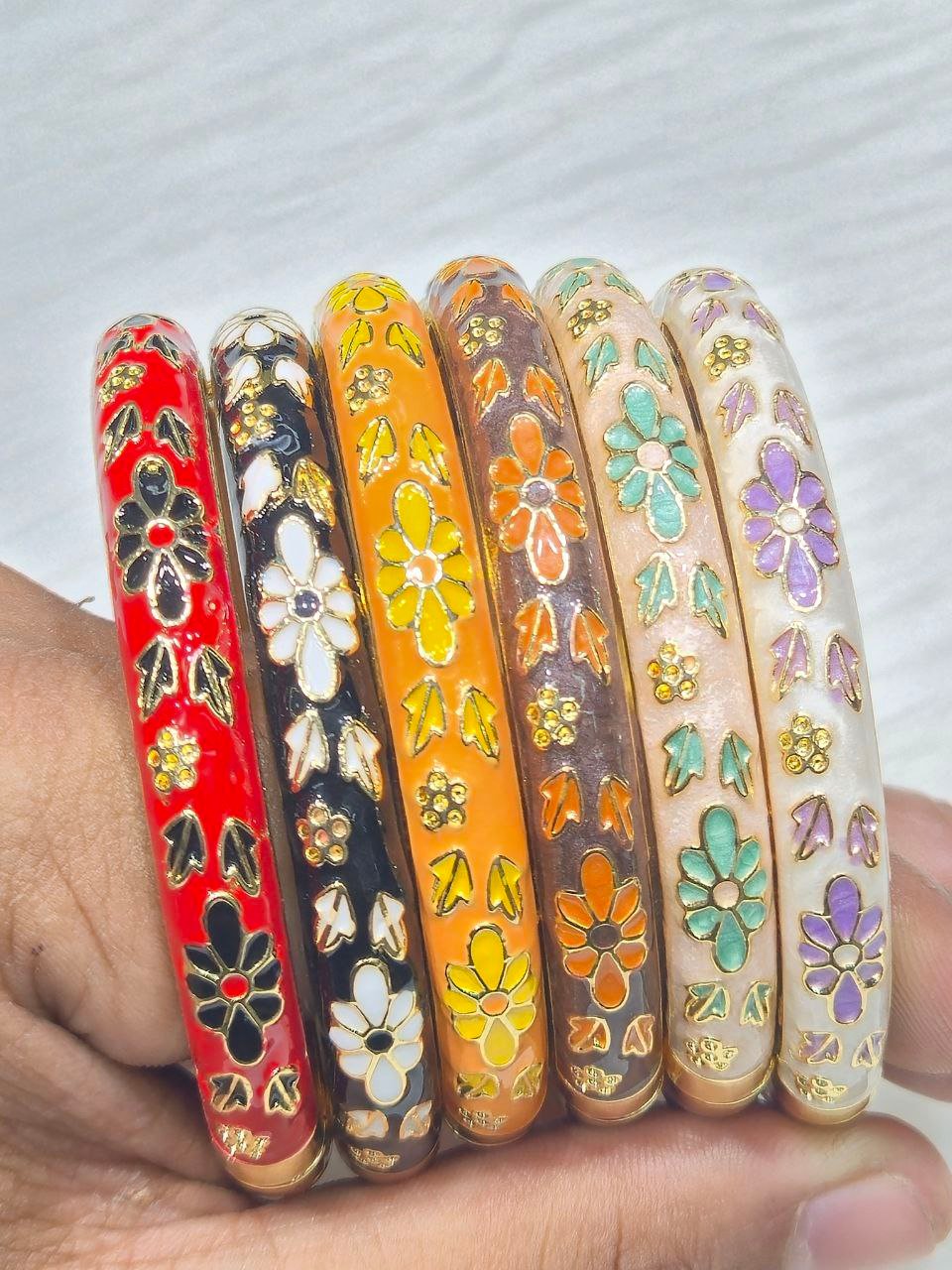 Colorful Oil-Drip Mina Bracelet #12