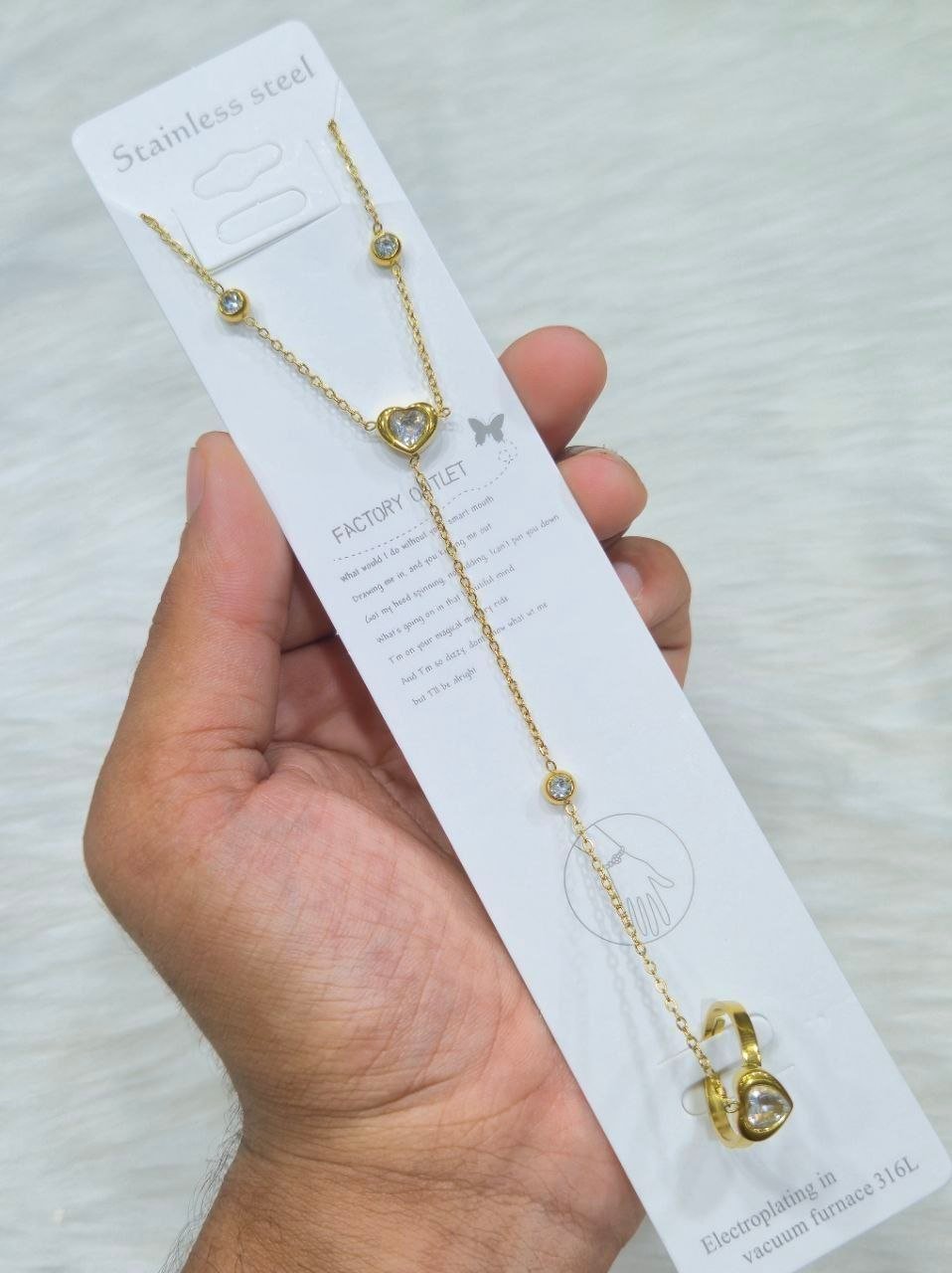 SS Wrist Ring Chain Bracelet Aliban 7