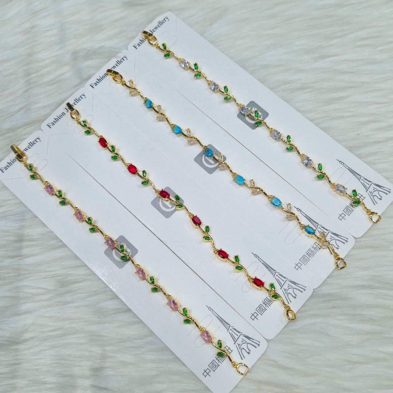 Tulip Rose Bracelet For Women Girls Sweet Colorful Gold