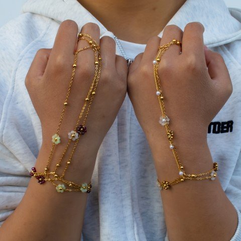 SS Wrist Ring Chain Bracelet Aliban!#15