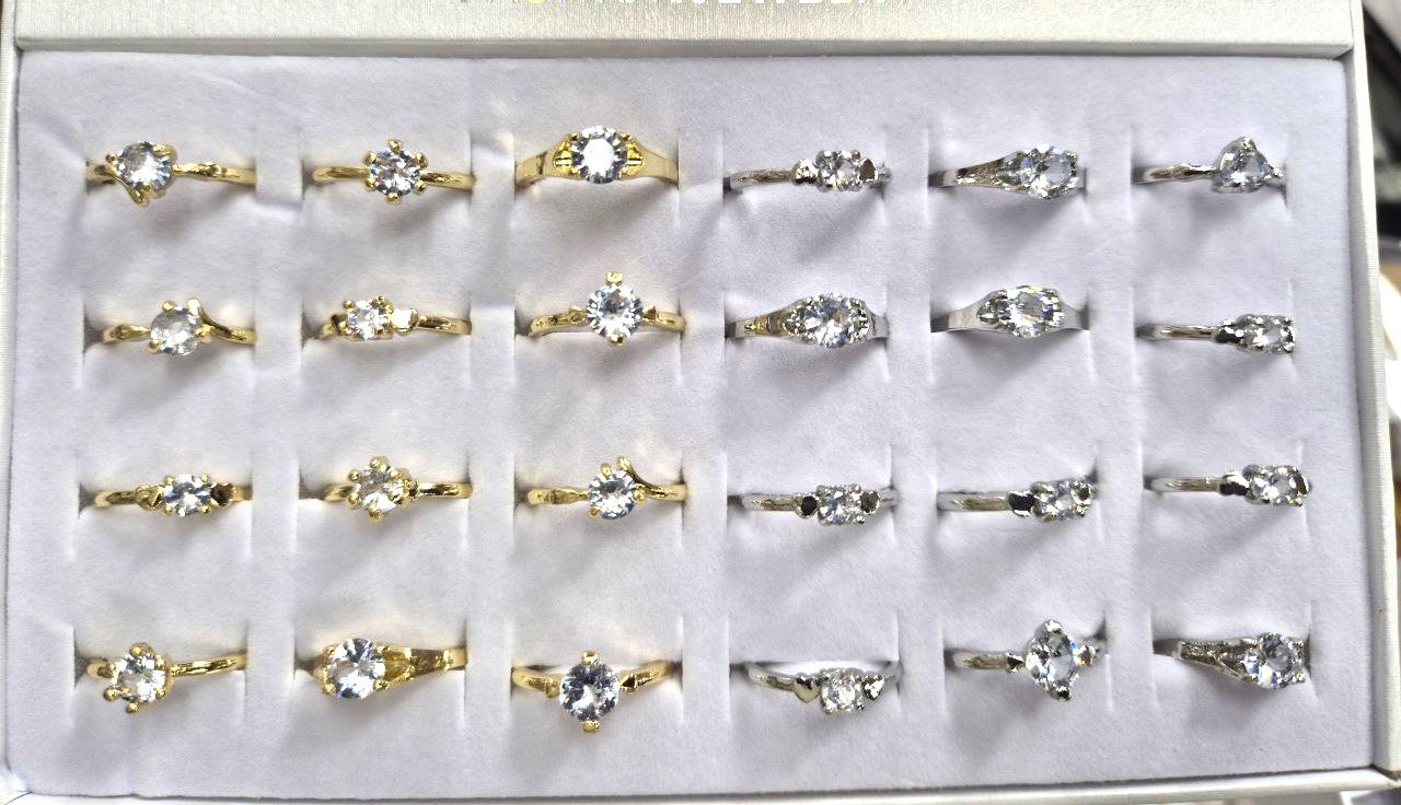 Alloy Adjustable Ring 24Pcs- #18