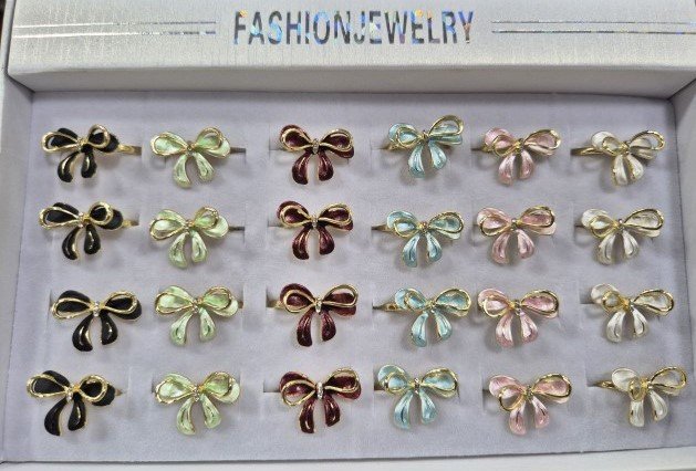 Alloy 7/8/9/Size Ring 24Pcs- #14