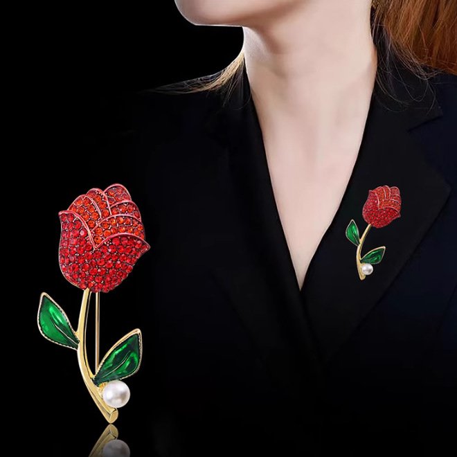 Flower Rose Brooch-#61