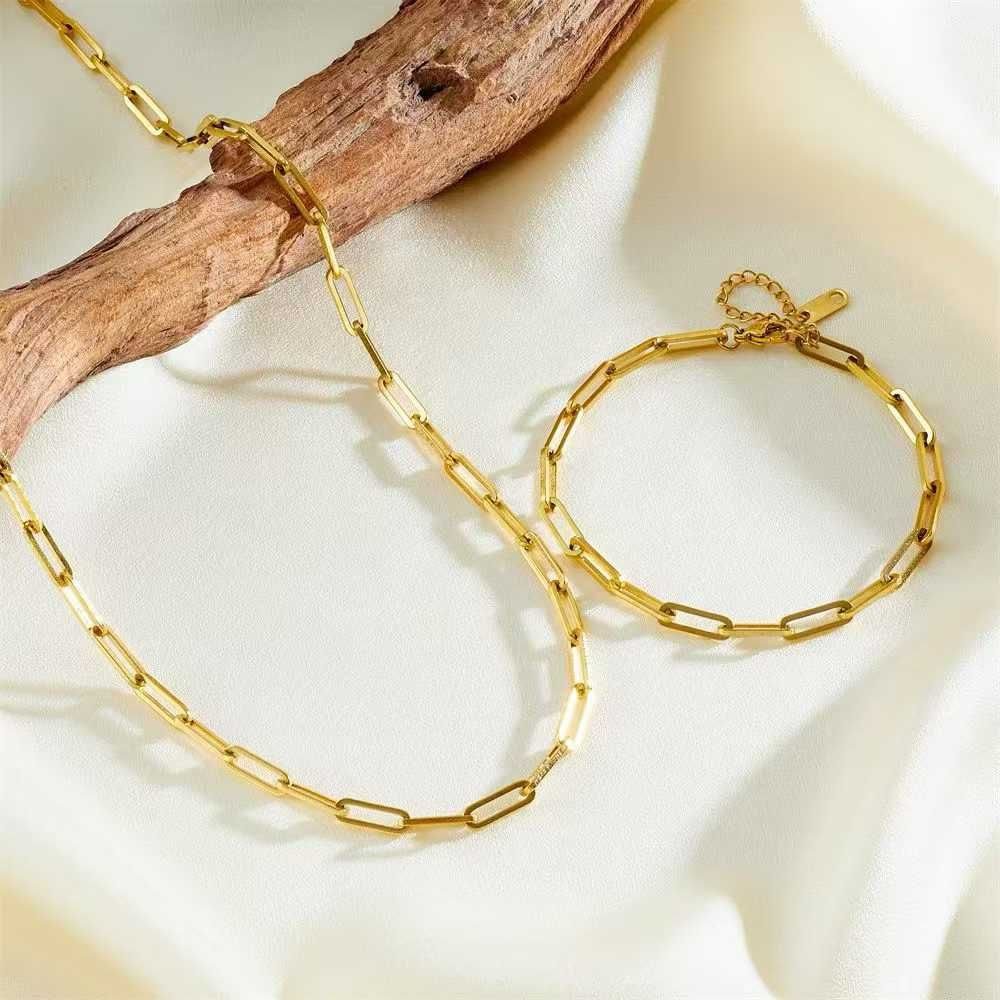 SS Beads Chain Necklace Bracelet #5