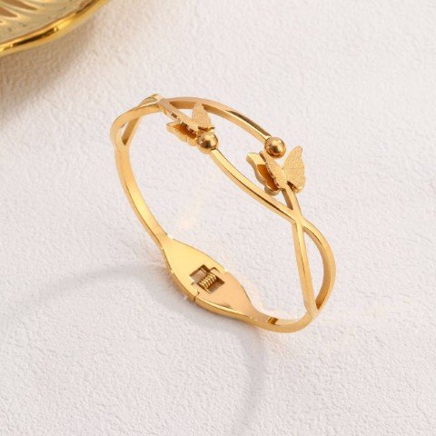 28022Titanium Steel bracelets for women-17