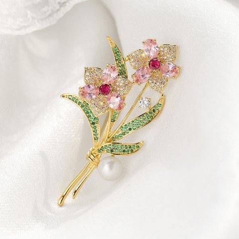 Flower Rose Brooch #44