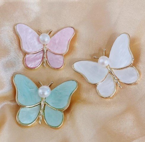 Butterfly Birds Brooch 3Color #11