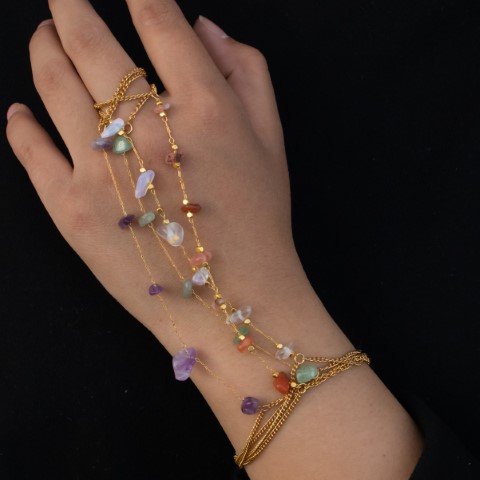 SS Wrist Ring Chain Bracelet Aliban!#14