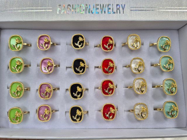 Alloy Adjustable Ring 24Pcs- #2