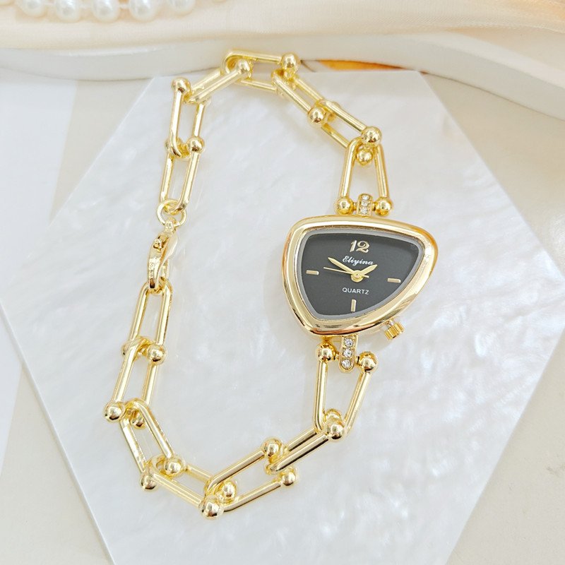 Creative Special-Shaped Watch Head Design, Quartz Watch Chain