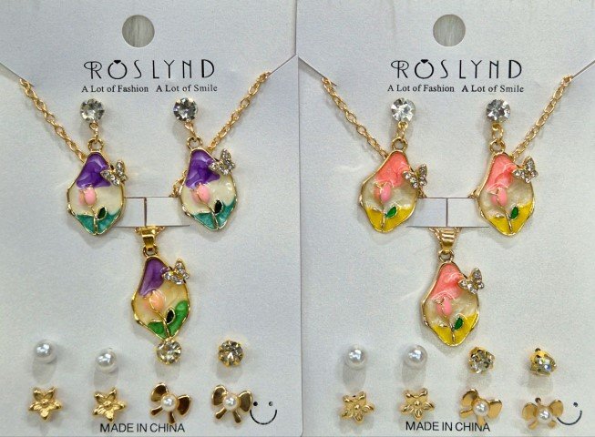 Combo 5Pair Earring Necklace #11