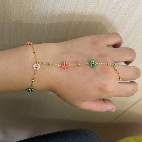 SS Wrist Ring Chain Bracelet Aliban!#13