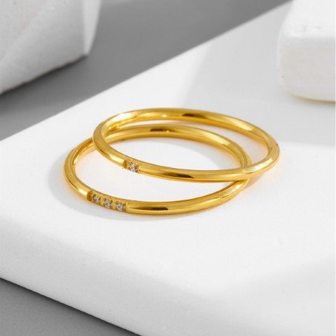 SS Stone Ring Fix Size-6,7,8,9