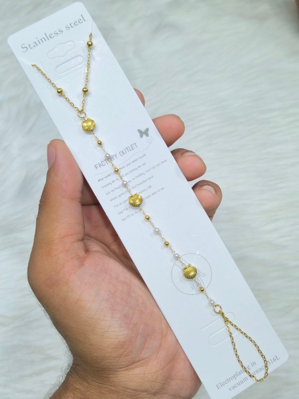 SS Wrist Ring Chain Bracelet Aliban 13