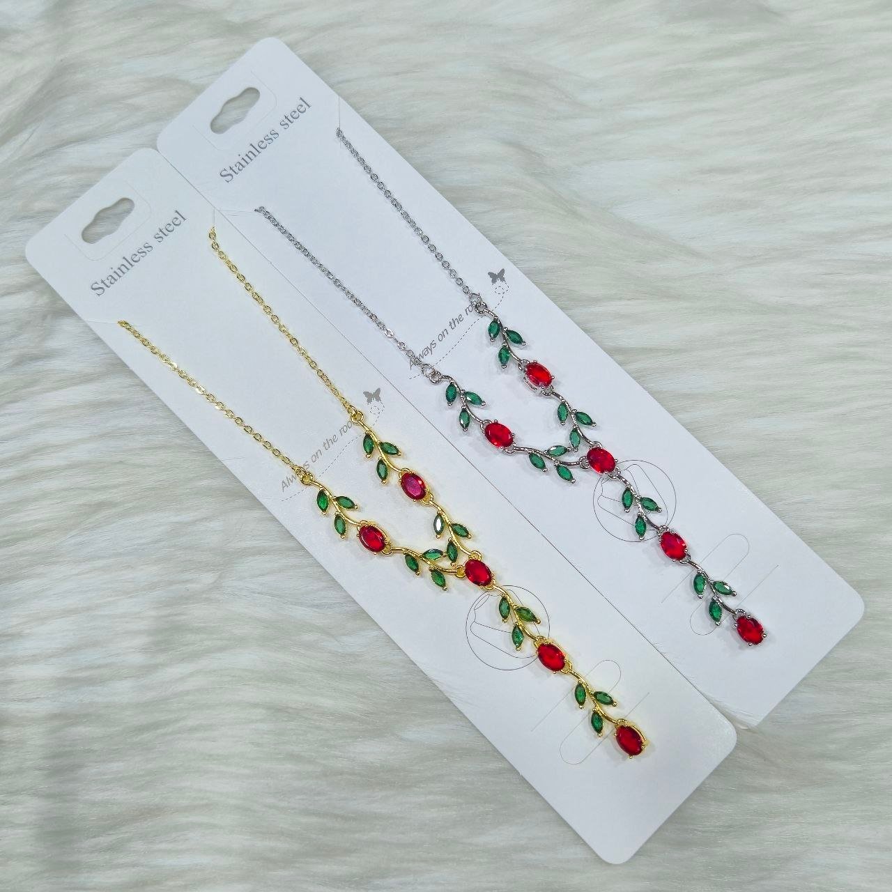 Copper Necklace Tulip Rose Flower for woman#